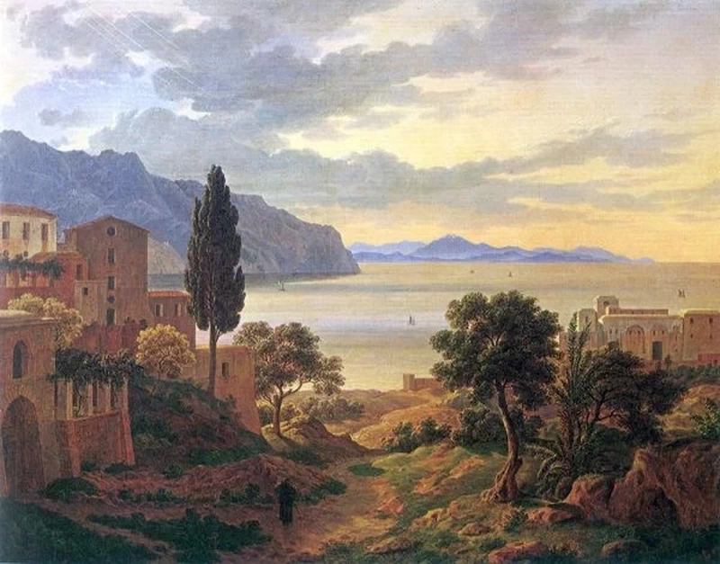 Paesaggio presso la Baia di Napoli